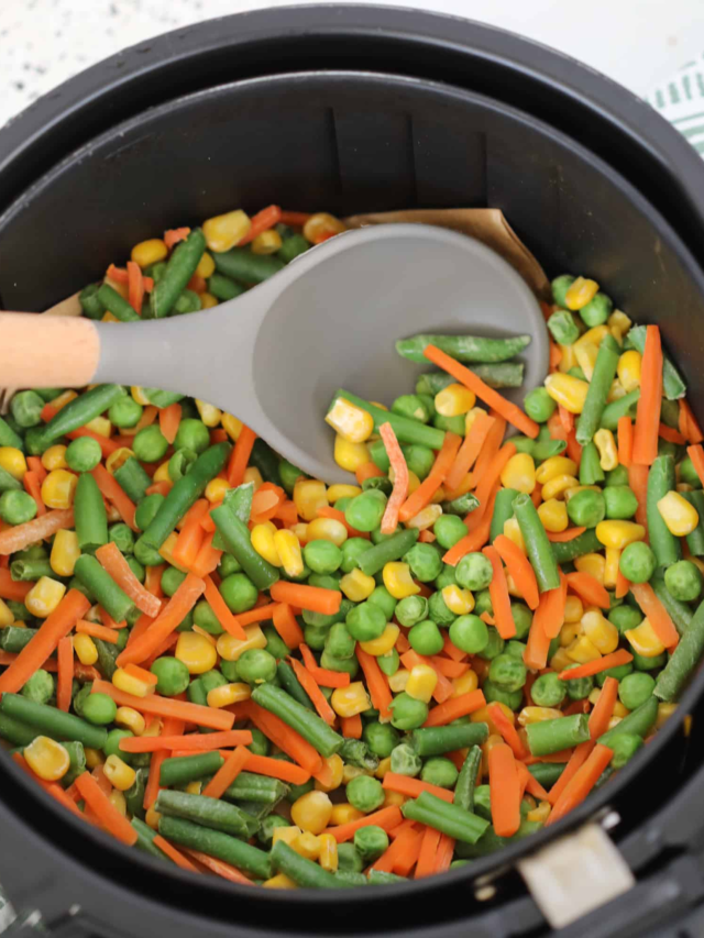 How long to air fry frozen vegetables