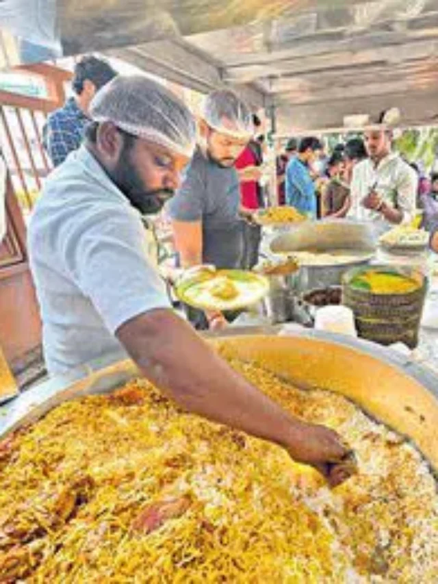 Which is the famous biryani center in Hyderabad?